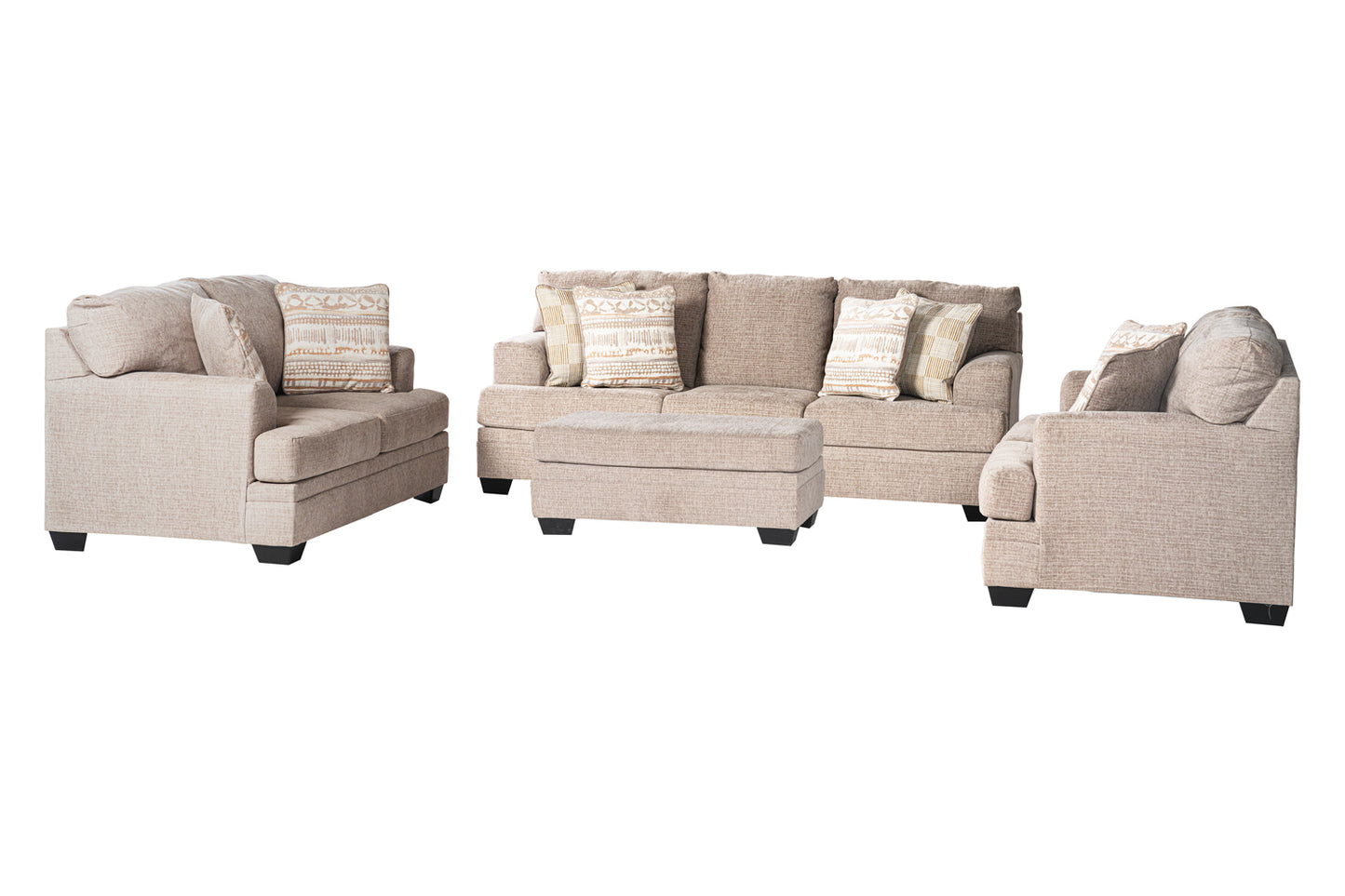 Chesterfield Sofa Set (3+2+2+ottoman)