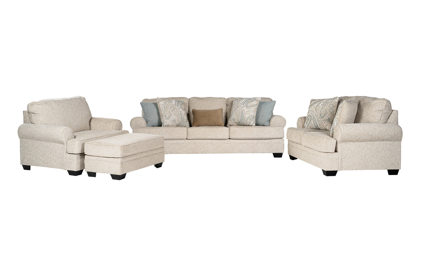 Auralith Sofa set (3+2+1) + Ottoman