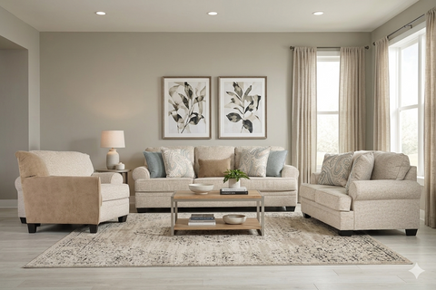 Auralith Sofa (3+2+1) + Accent Chair