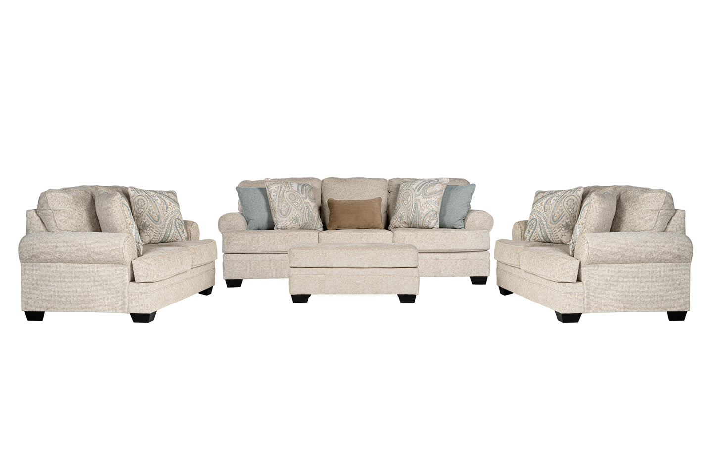Auralith Sofa set (3+2+2) + Ottoman