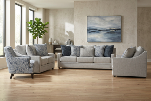 Back spin Sofa Set (3+2+2) + Accent chair
