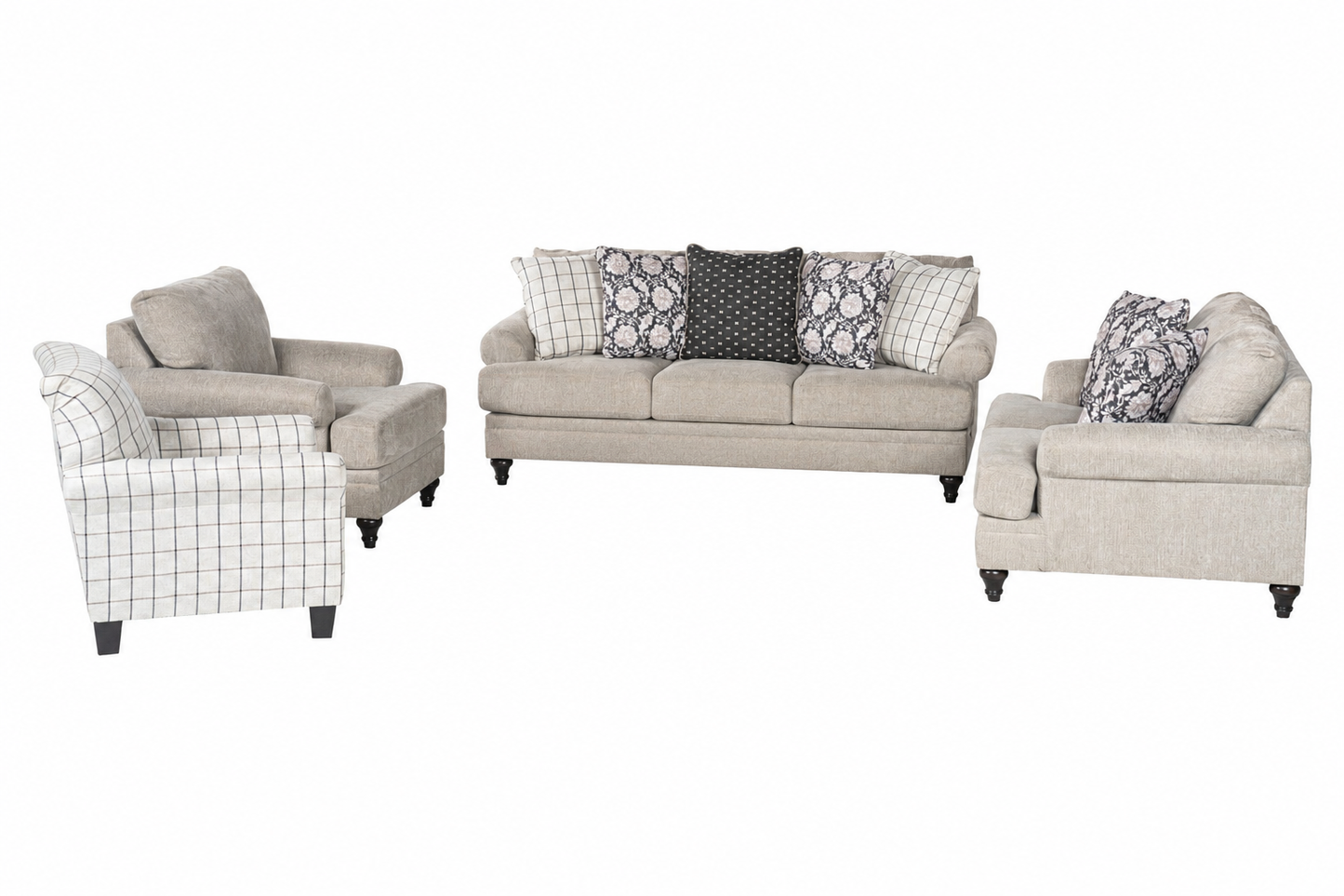 Splicers Sofa (3+2+1) + Accent Chair