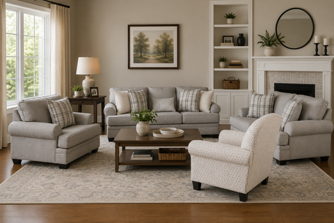 Marigold Sofa (3+2+1) + Accent Chair