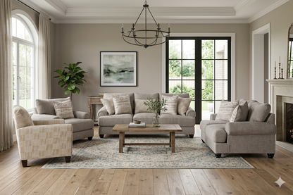 Marlowe Sofa Set (3+2+1+Accent chair)
