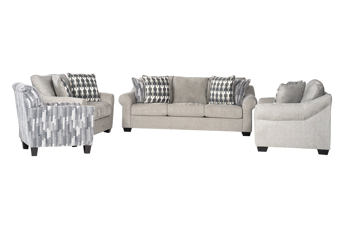 Ovell Sofa Set (3+2+2) + Accent chair