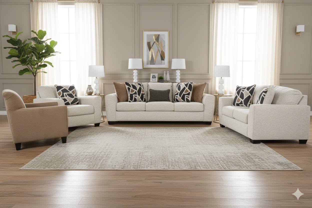 Cortelune Sofa (3+2+1) + Accent Chair