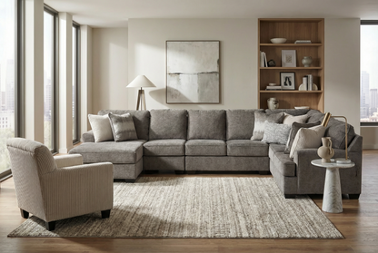 Teyla 5-piece Sectional Sofa Set + Accent Chair