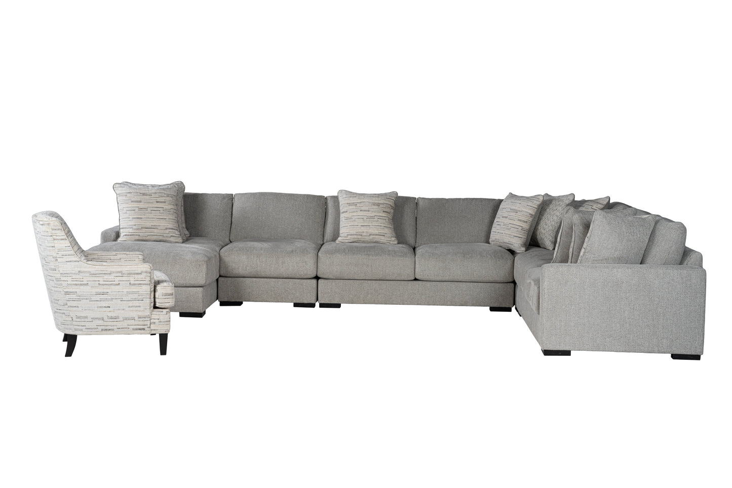 Zephen 5-piece Sectional Sofa Set + Accent Chair