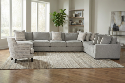Zephen 5-piece Sectional Sofa Set + Accent Chair