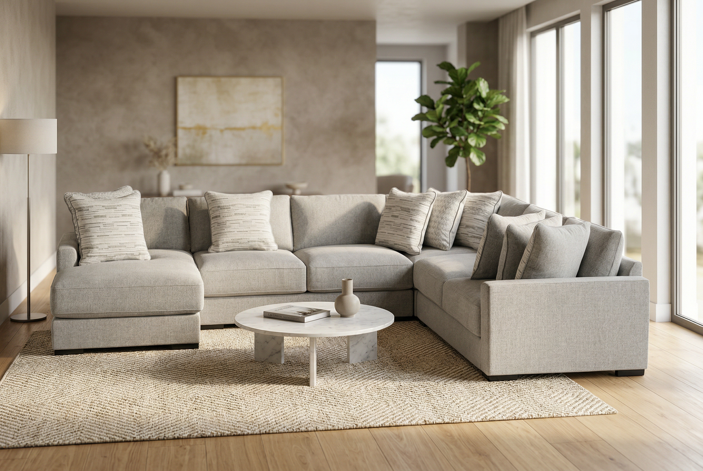 Zephen 4-piece Sectional Sofa Set