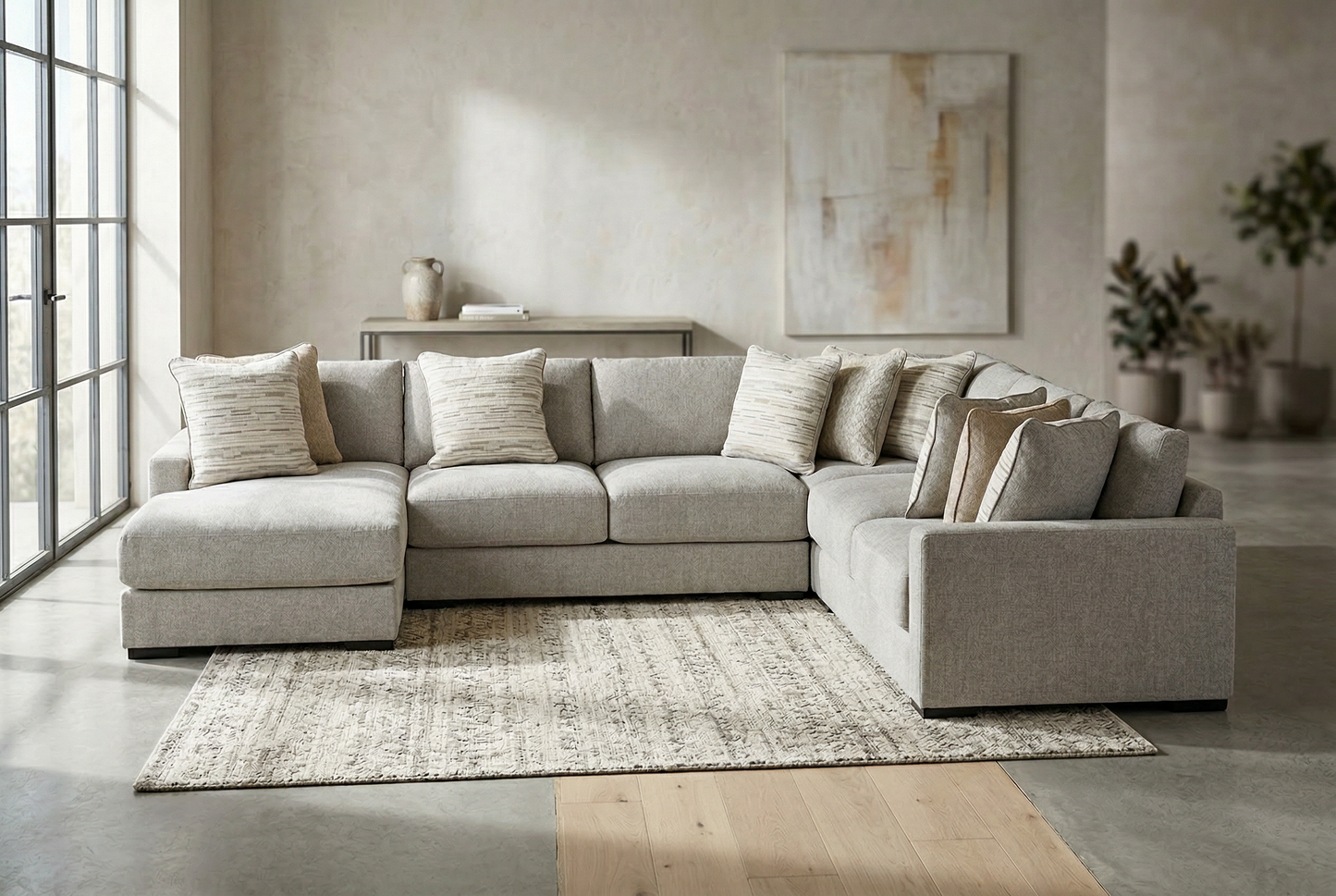 Zephen 4-piece Sectional Sofa Set