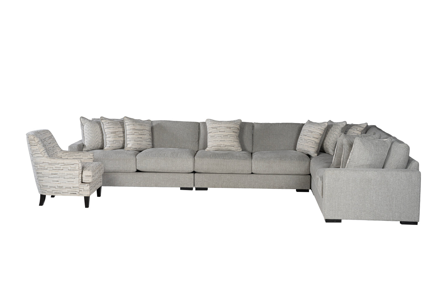 Zephen 4-piece Sectional Sofa Set + Accent Chair