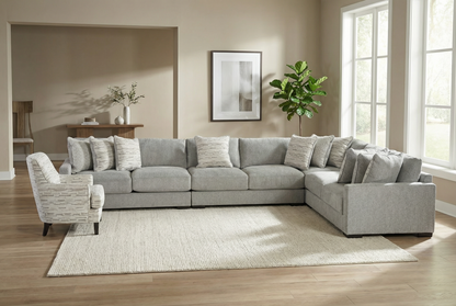 Zephen 4-piece Sectional Sofa Set + Accent Chair