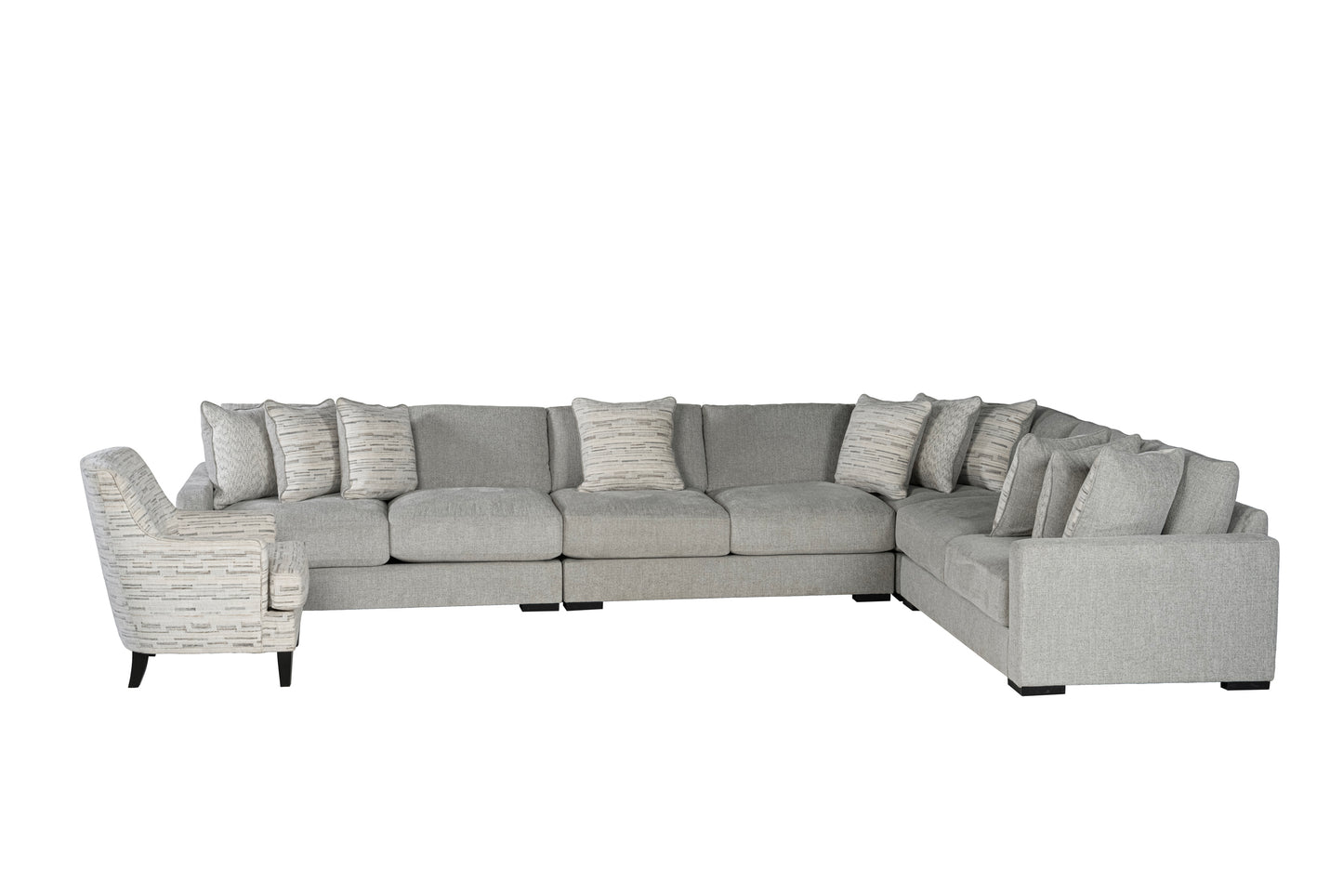 Zephen 4-piece Sectional Sofa Set + Accent Chair