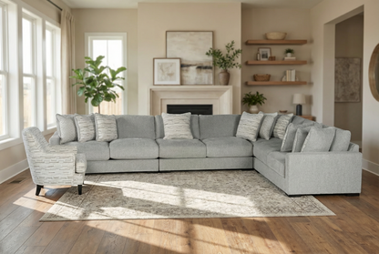 Zephen 4-piece Sectional Sofa Set + Accent Chair