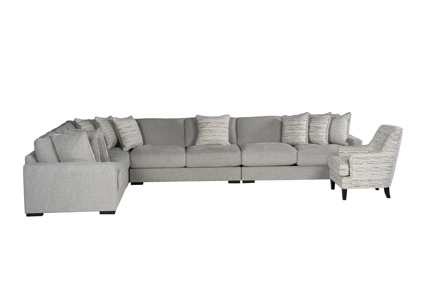 Zephen 4-piece Sectional Sofa Set + Accent Chair
