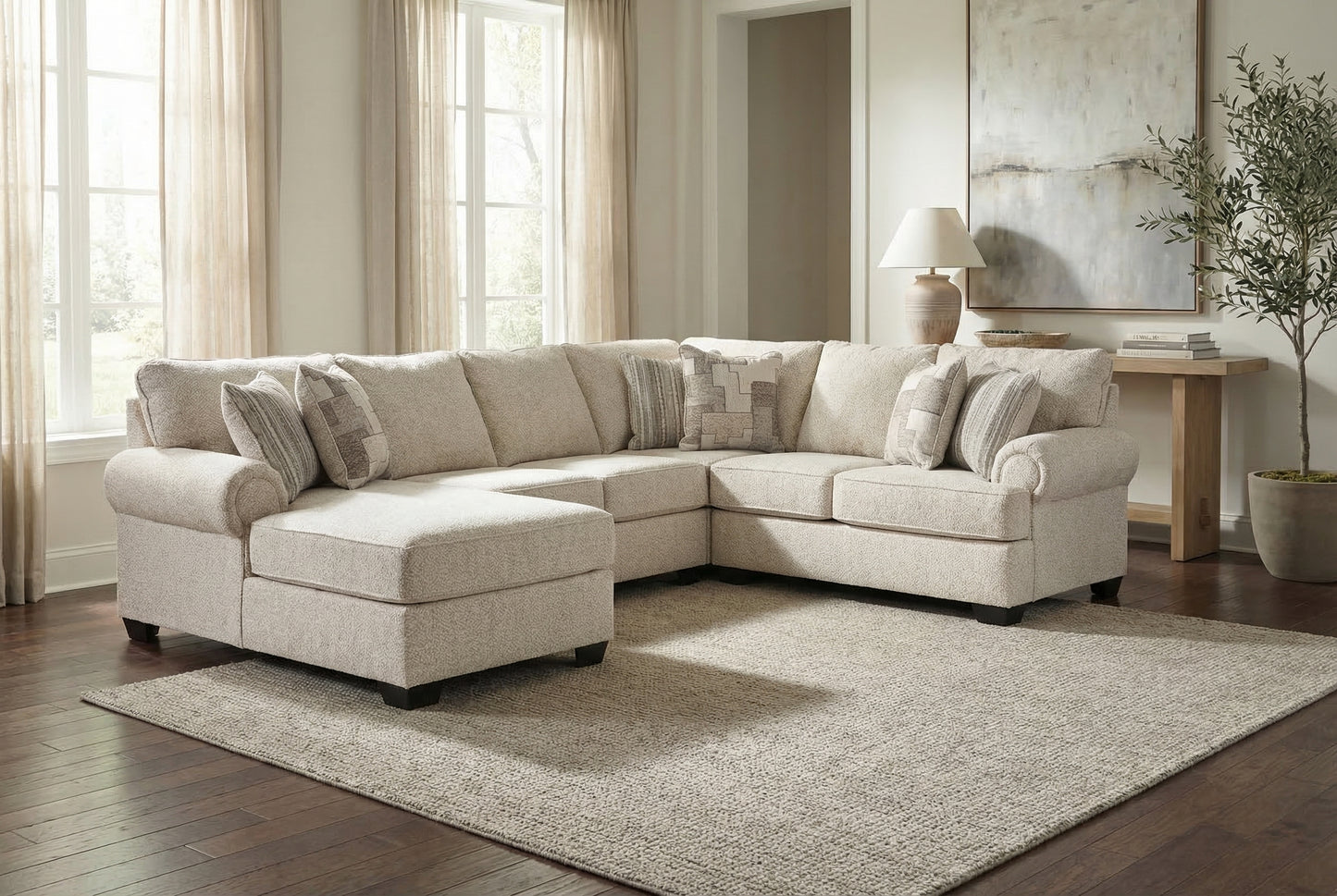 Veloura 4-piece Sectional Sofa Set