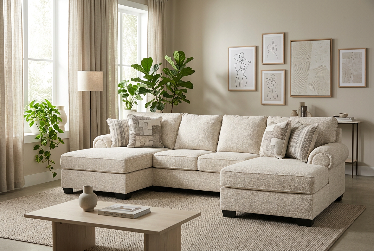 Veloura 4-piece Sectional Sofa Set