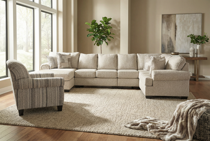 Veloura 5-piece Sectional Sofa Set + Accent Chair
