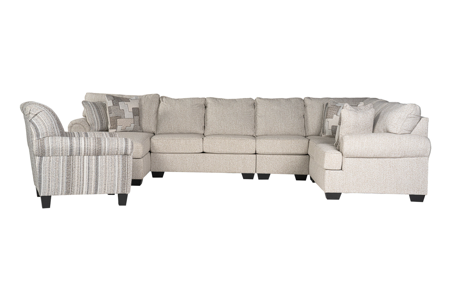 Veloura 5-piece Sectional Sofa Set + Accent Chair