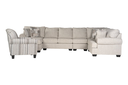 Veloura 5-piece Sectional Sofa Set + Accent Chair