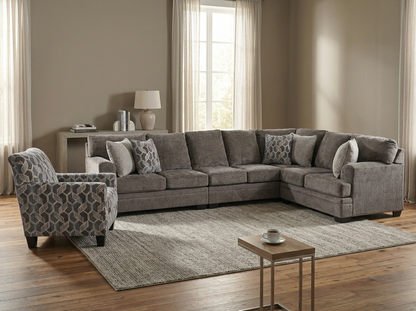 Avellin 4-piece Sectional Sofa Set + Accent Chair