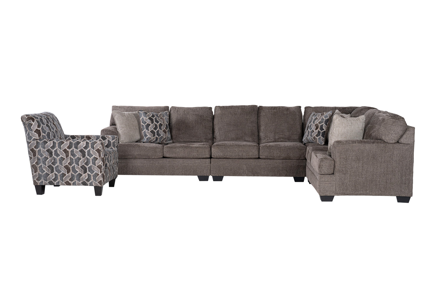 Avellin 4-piece Sectional Sofa Set + Accent Chair