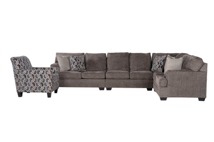 Avellin 4-piece Sectional Sofa Set + Accent Chair