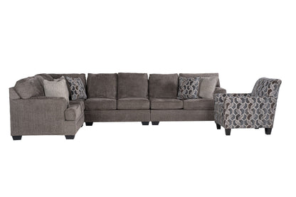 Avellin 4-piece Sectional Sofa Set + Accent Chair