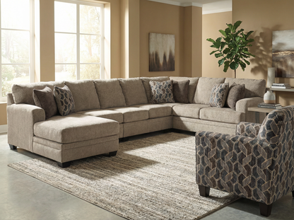 Zarell 5-piece Sectional Sofa Set + Accent Chair