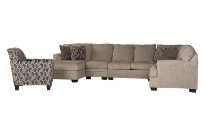 Zarell 5-piece Sectional Sofa Set + Accent Chair