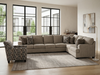 Zarell 4-piece Sectional Sofa Set + Accent Chair