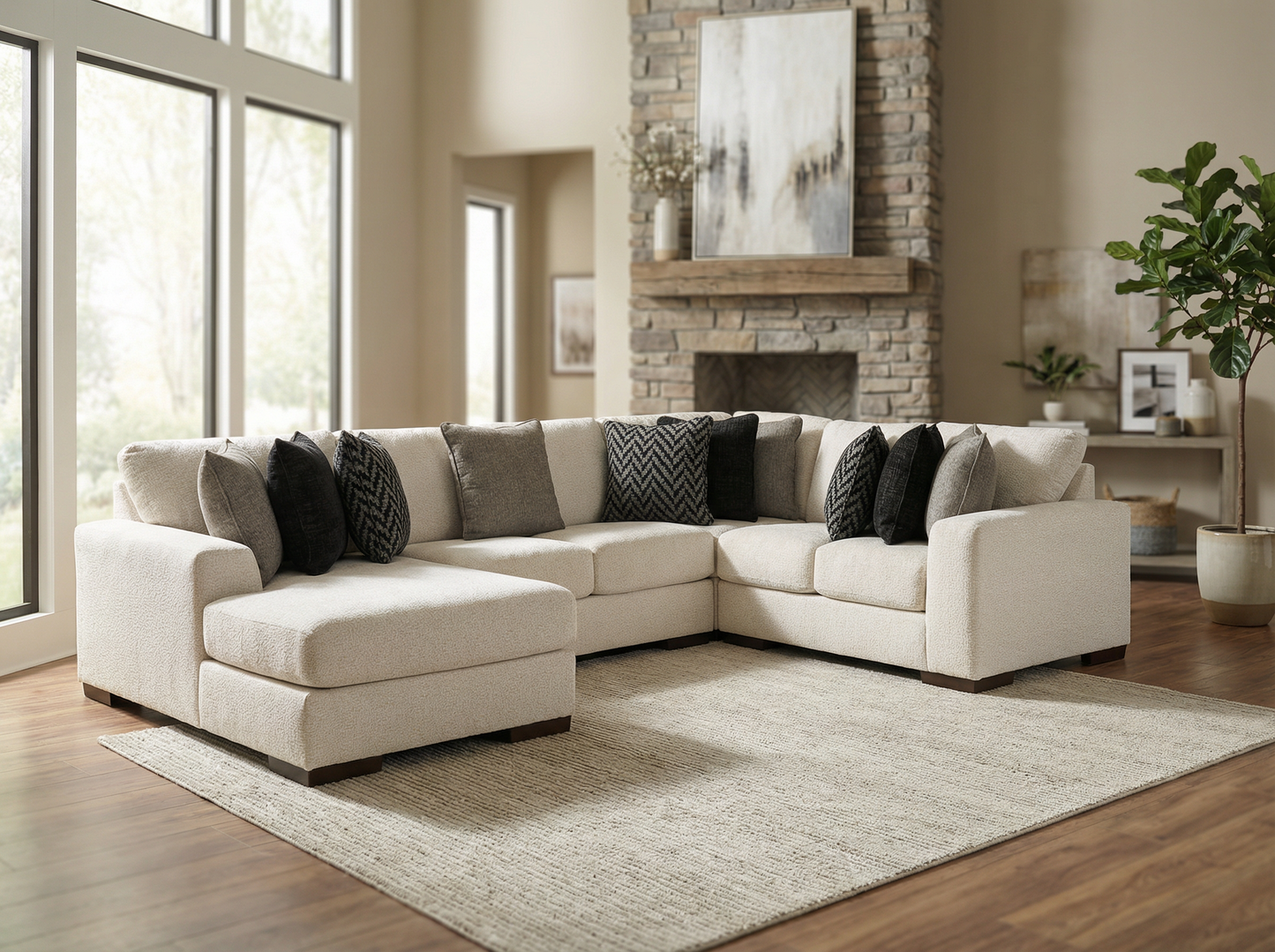Orvelle 4-piece Sectional Sofa Set