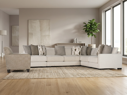 Brivelle 5-piece Sectional Sofa Set + Accent Chair