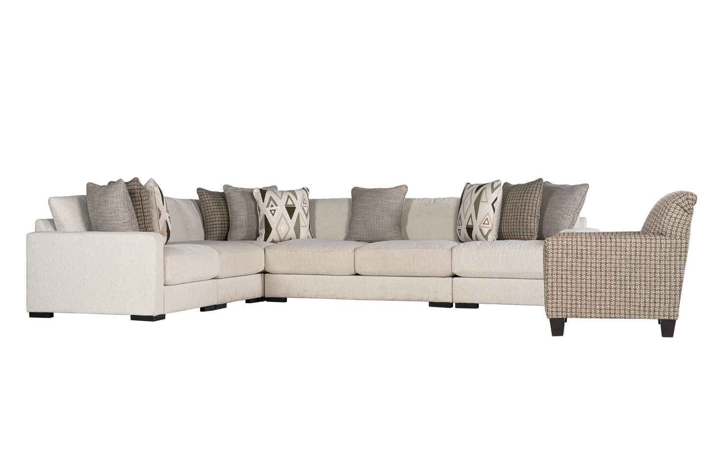Brivelle 5-piece Sectional Sofa Set + Accent Chair