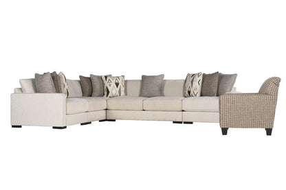 Brivelle 5-piece Sectional Sofa Set + Accent Chair