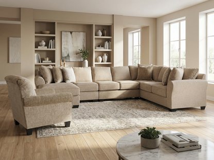 Valentina 5-piece Sectional Sofa Set + Accent Chair
