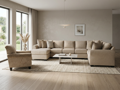 Valentina 5-piece Sectional Sofa Set + Accent Chair
