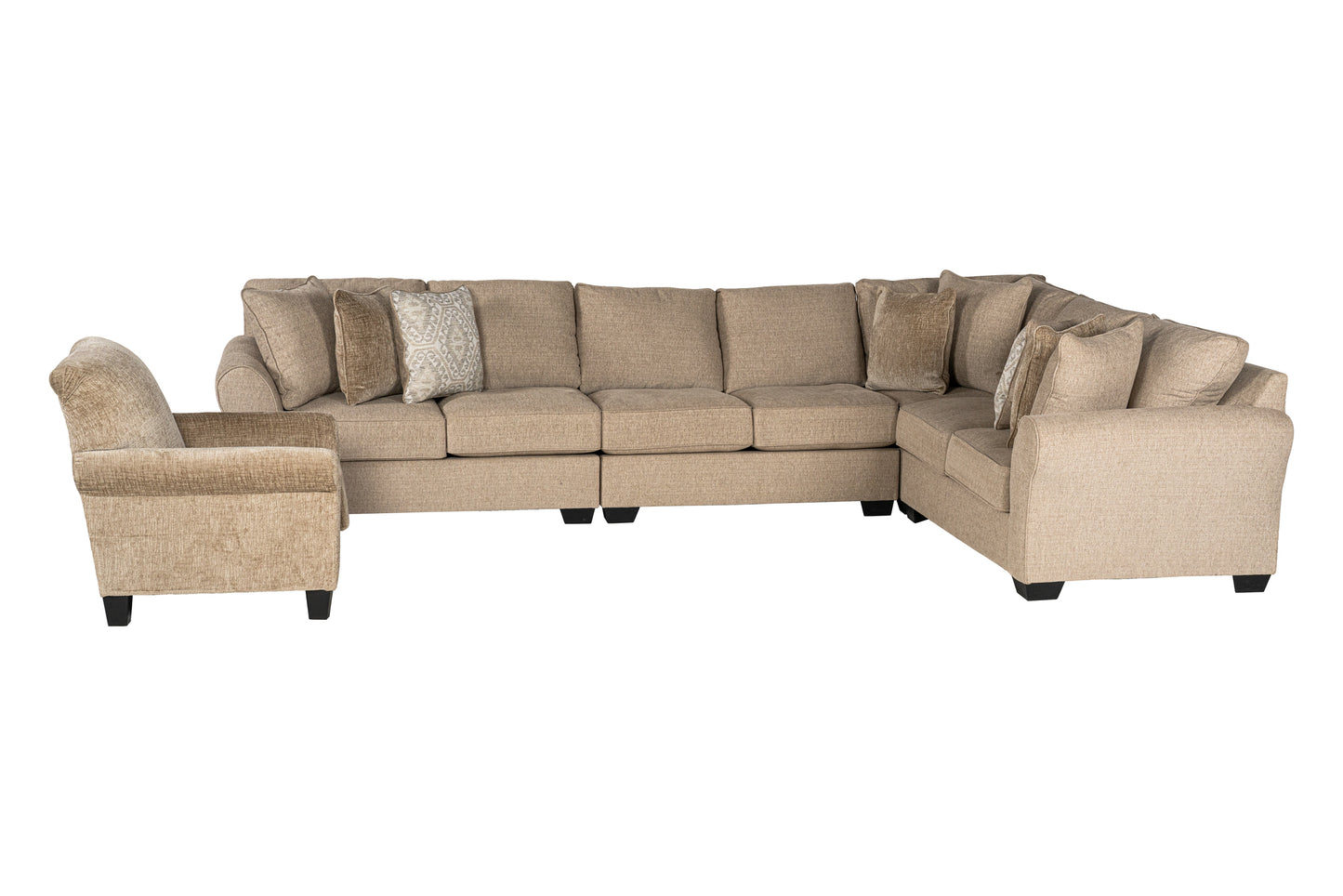 Valentina 4-piece Sectional Sofa Set + Accent Chair