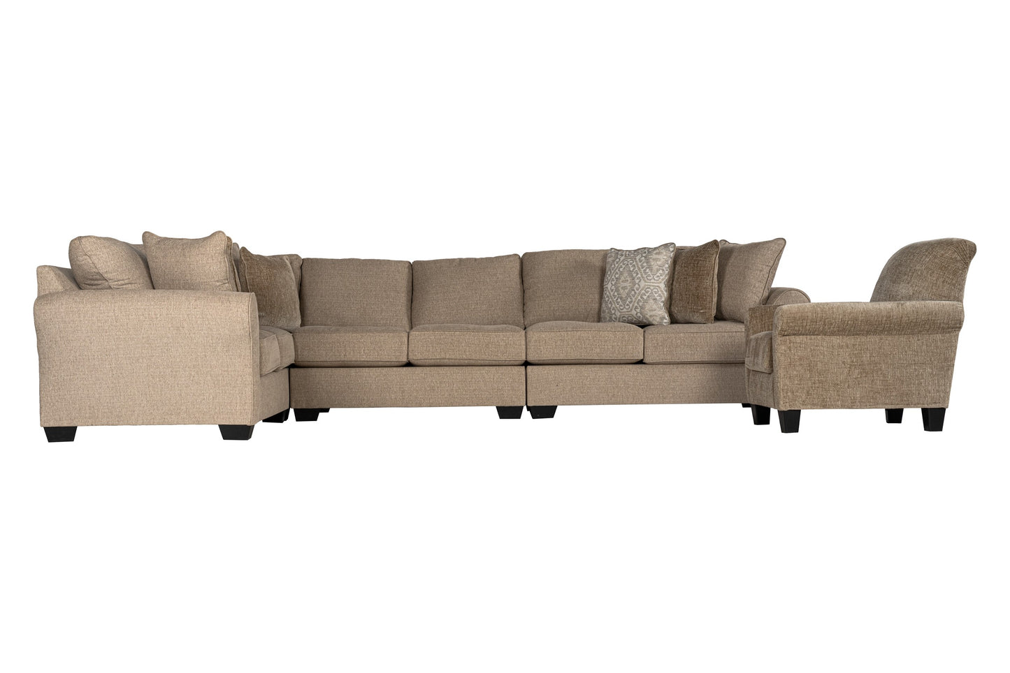 Valentina 4-piece Sectional Sofa Set + Accent Chair