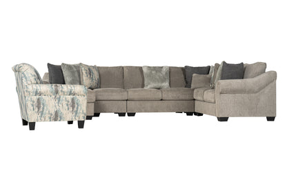 Aurelis 5-piece Sectional Sofa Set + Accent Chair