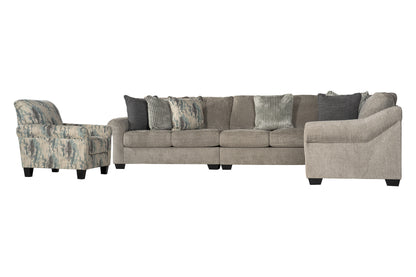 Aurelis 4-piece Sectional Sofa Set + Accent Chair