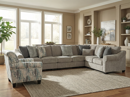 Aurelis 4-piece Sectional Sofa Set + Accent Chair