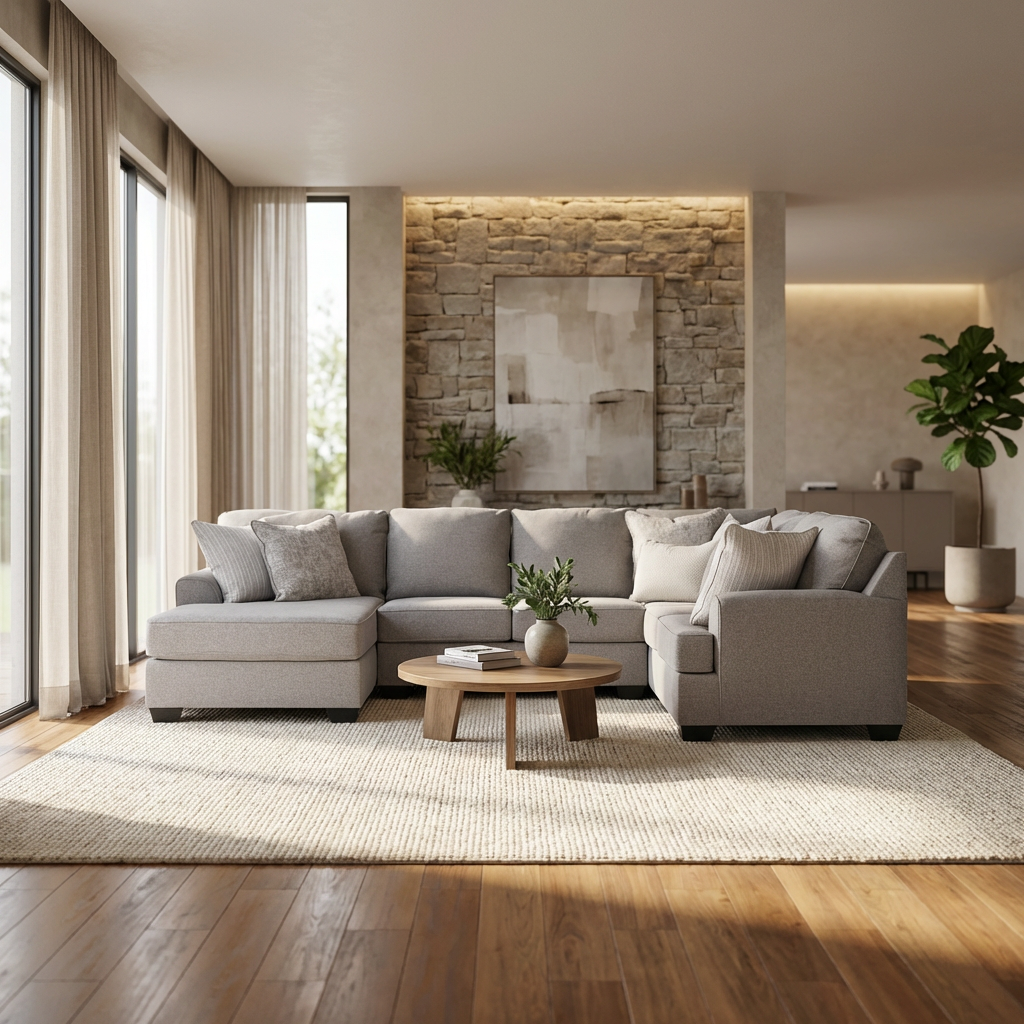 King Cushion 4-piece Sectional Sofa Set