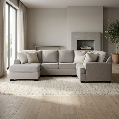 King Cushion 4-piece Sectional Sofa Set