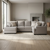 King Cushion 4-piece Sectional Sofa Set