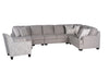 King Cushion 5-piece Sectional Sofa Set + Accent Chair