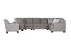 King Cushion 5-piece Sectional Sofa Set + Accent Chair