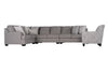 King Cushion 5-piece Sectional Sofa Set + Accent Chair