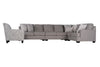 King Cushion 5-piece Sectional Sofa Set + Accent Chair